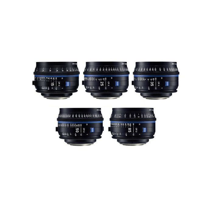 ZEISS CP.3 Lens Kit (15, 25, 35, 50, 85mm) rental